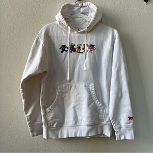 Teton Gravity Research Dancing Bears Winterland Hooded Sweatshirt White